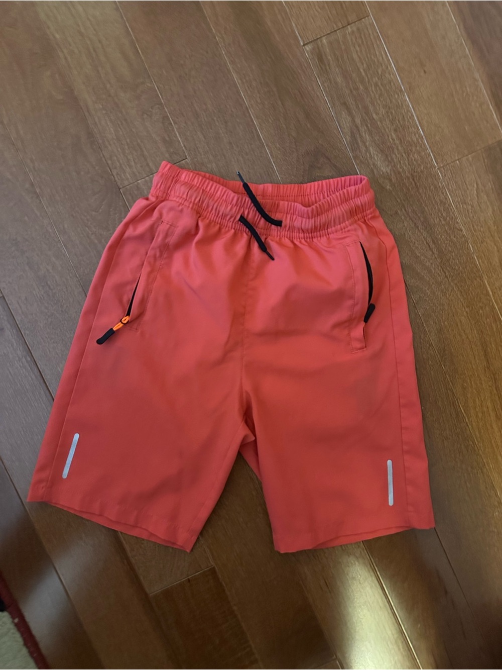 Kids Coral Drawstring Active Shorts